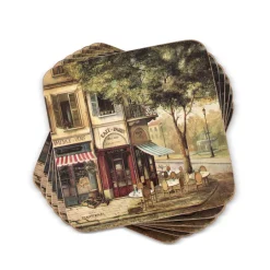 Pimpernel Parisian Scenes Set of 6 Coasters Best