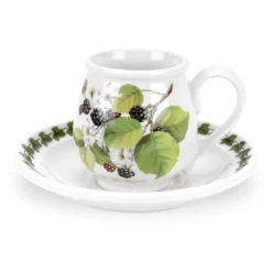 Portmeirion Pomona Blackberry Mocha Coffee Cup & Saucer Outlet