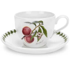 Portmeirion Pomona Peach Teacup & Saucer Fashion