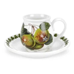 Portmeirion Pomona Pear Mocha Coffee Cup & Saucer Best