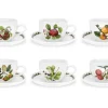 Portmeirion Pomona Set of 6 Jumbo Cups & Saucers New