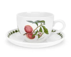 Portmeirion Pomona Set of 6 Jumbo Cups & Saucers New