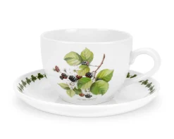Portmeirion Pomona Set of 6 Jumbo Cups & Saucers New