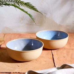 Portmeirion Minerals, set of 2 Large Bowls, Aquamarine Outlet