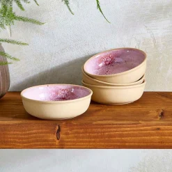 Portmeirion Minerals Small Low Bowl, Rose Quartz Hot