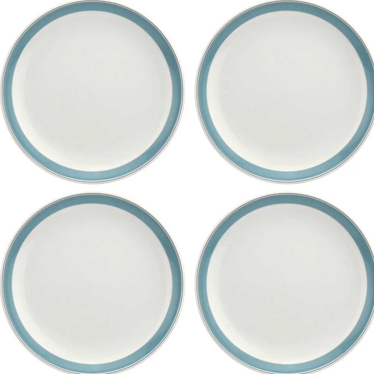 Portmeirion Westerly Turquoise 10.5 inch Coupe Plate Set of 4 Outlet