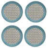 Portmeirion Westerly Turquoise 8.75 inch Coupe Plate Set of 4 Discount
