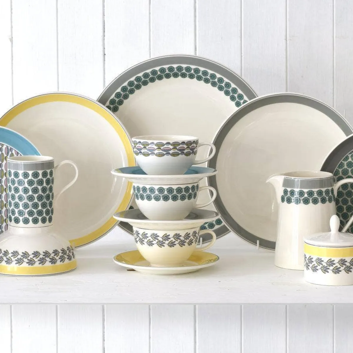 Portmeirion Westerly Yellow 8.75 inch Coupe Plate Set of 4 Outlet