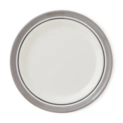 Portmeirion Potter's Stripe Dinner Plate, Grey New