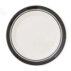 Portmeirion Potter's Stripe Dinner Plate, Black Fashion