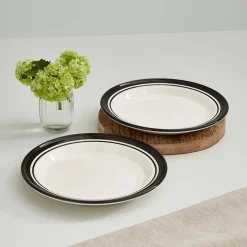 Portmeirion Potter's Stripe Dinner Plate, Black Fashion