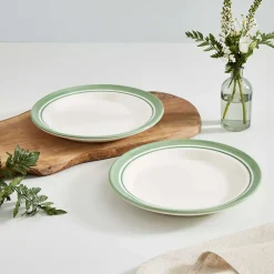 Portmeirion Potter's Stripe Dinner Plate, Green Clearance