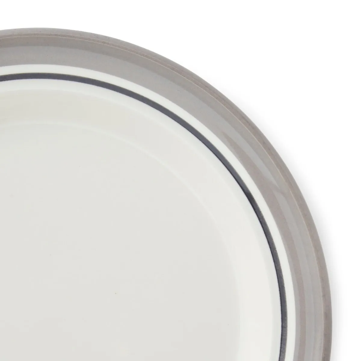 Portmeirion Potter's Stripe Dinner Plate, Grey New