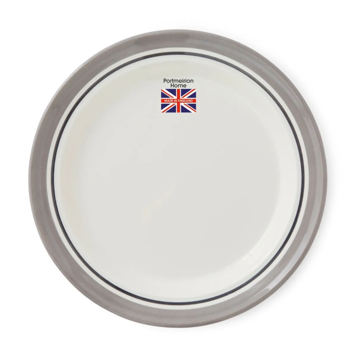 Portmeirion Potter's Stripe Dinner Plate, Grey New