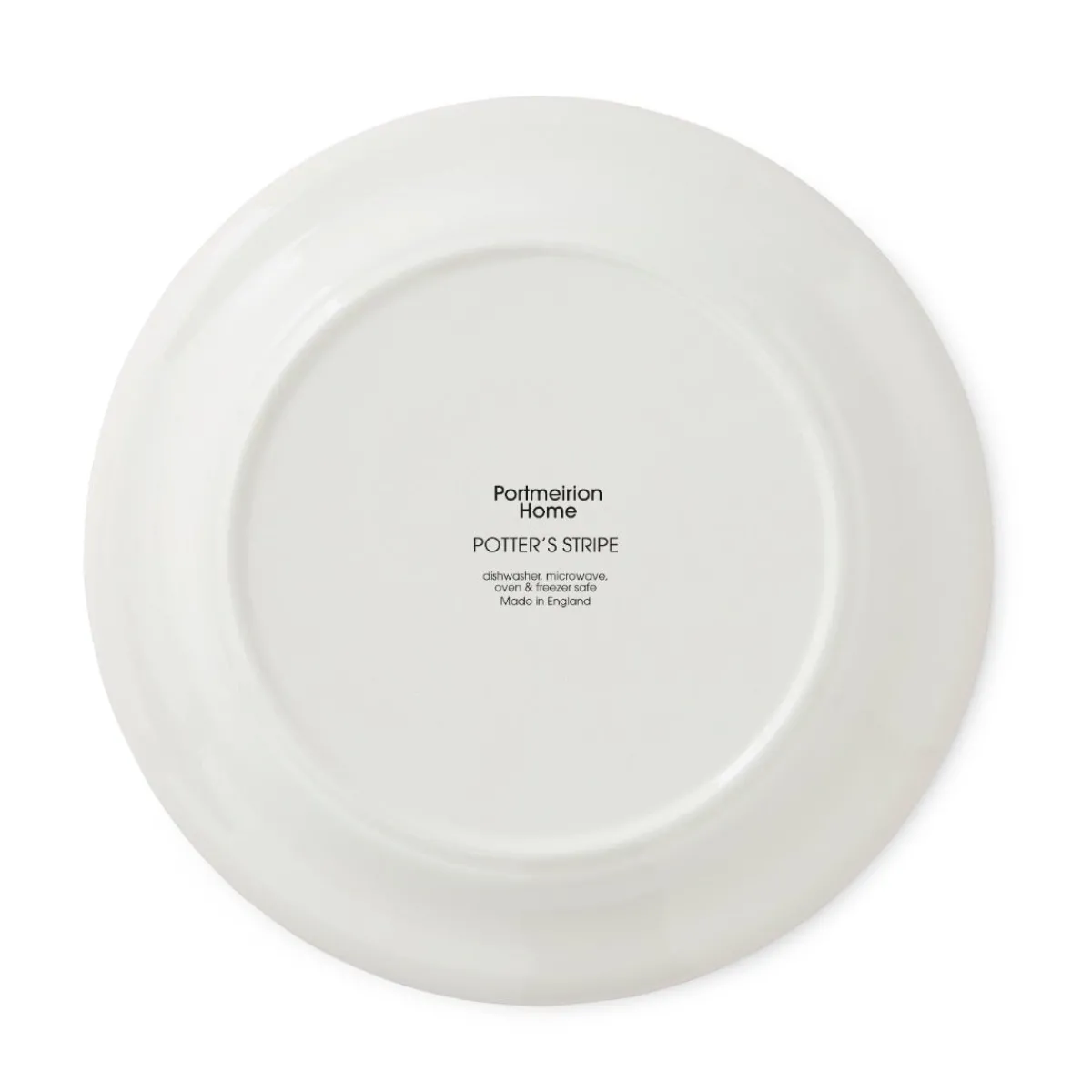Portmeirion Potter's Stripe Dinner Plate, Grey New