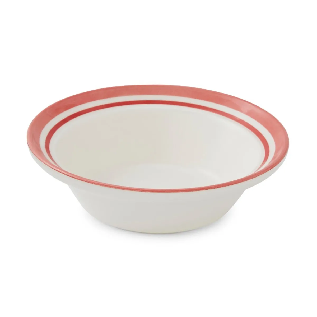 Portmeirion Potter's Stripe Oatmeal Bowl, Red Best