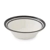 Portmeirion Potter's Stripe Oatmeal Bowl, Black Outlet