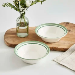 Portmeirion Potter's Stripe Oatmeal Bowl, Green Sale