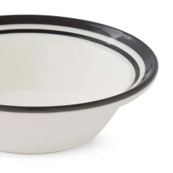Portmeirion Potter's Stripe Oatmeal Bowl, Black Outlet