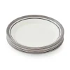 Portmeirion Potter's Stripe Set of 4 Side Plates, Grey Hot