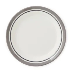 Portmeirion Potter's Stripe Side Plate, Grey Outlet