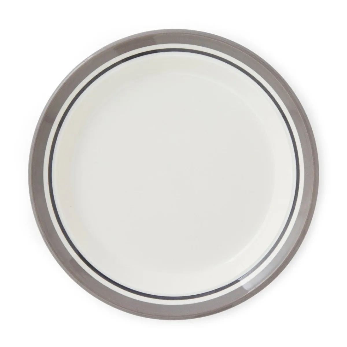 Portmeirion Potter's Stripe Side Plate, Grey Outlet