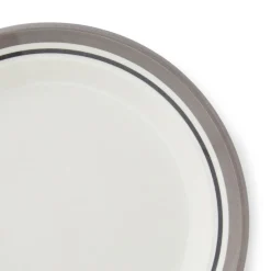 Portmeirion Potter's Stripe Side Plate, Grey Outlet