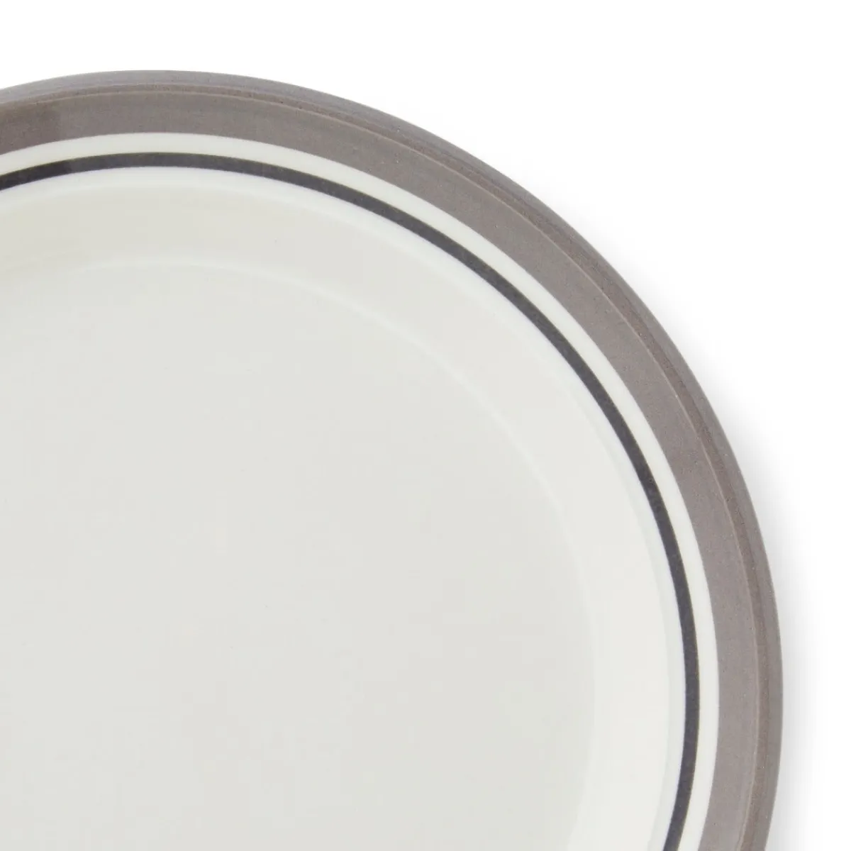 Portmeirion Potter's Stripe Side Plate, Grey Outlet