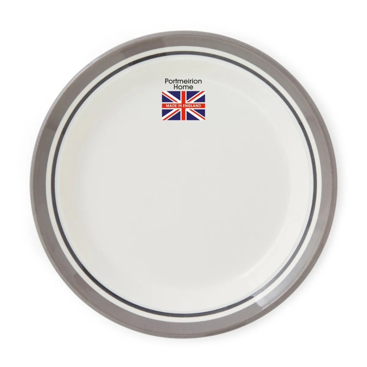 Portmeirion Potter's Stripe Side Plate, Grey Outlet