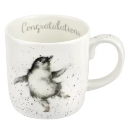Royal Worcester Wrendale Designs Congratulations Large Fine Bone China Mug New