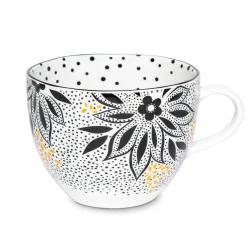 Portmeirion Sara Miller Artisanne Noir Mug, Lotus Online