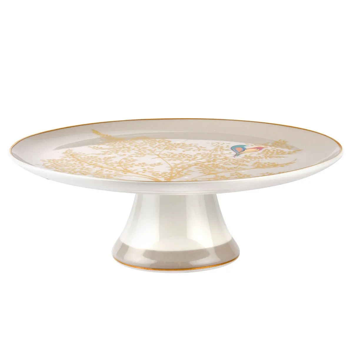 Portmeirion Sara Miller Chelsea Cake Stand, Light Grey Fashion