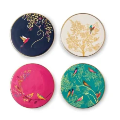 Portmeirion Sara Miller Chelsea Set of 4 Ceramic Coasters New