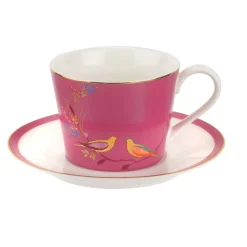 Portmeirion Sara Miller Chelsea Teacup & Saucer, Pink New