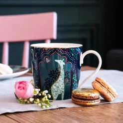 Portmeirion Sara Miller India Giraffe's Courtyard Mug Hot