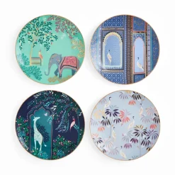 Portmeirion Sara Miller India Set of 4 Cake Plates Online