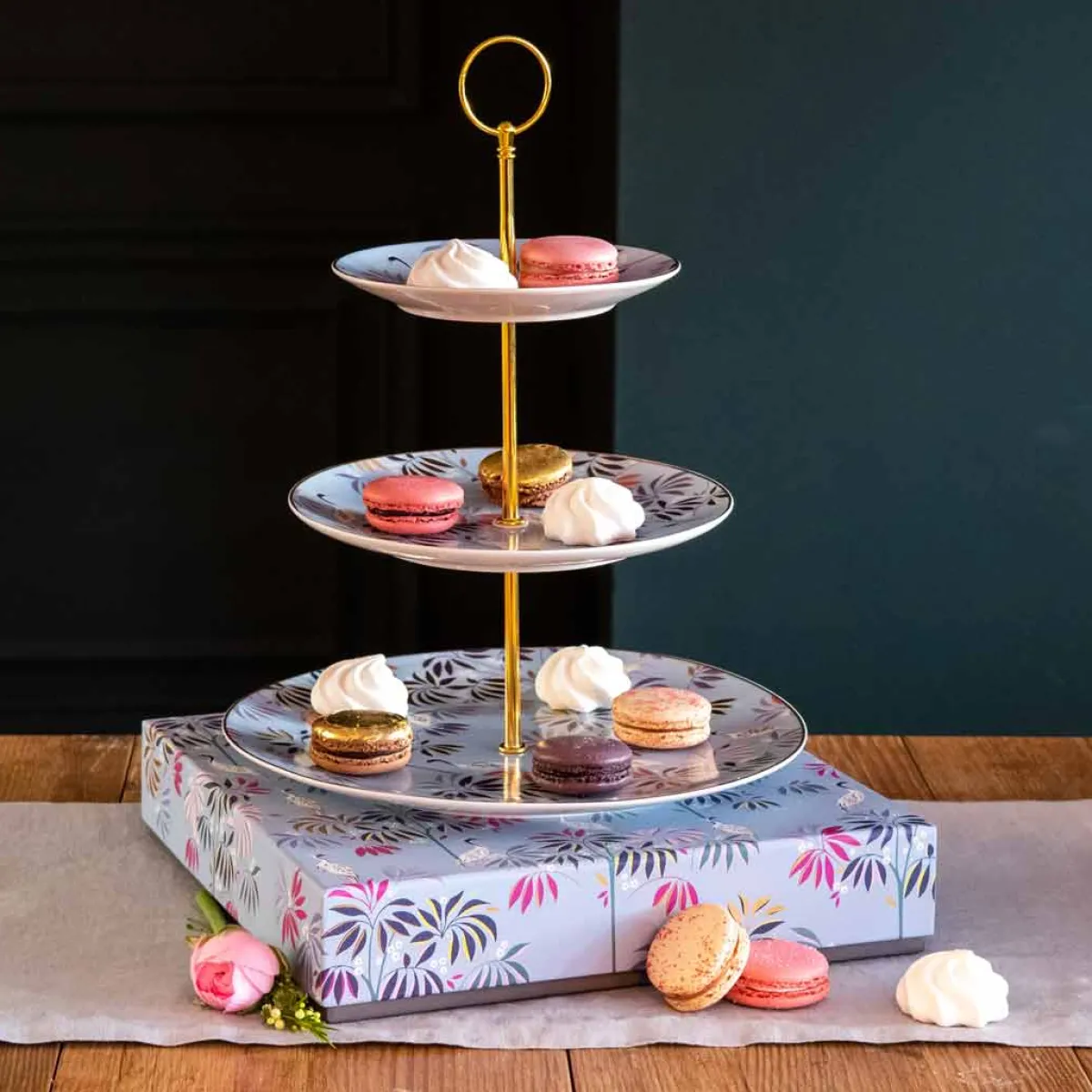 Portmeirion Sara Miller India 3-Tier Cake Stand Discount