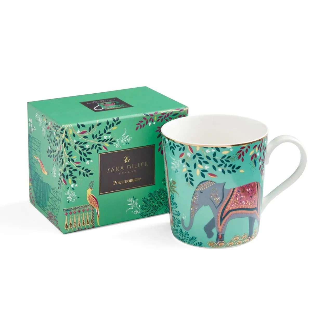 Portmeirion Sara Miller London India Elephant's Oasis Mug Sale