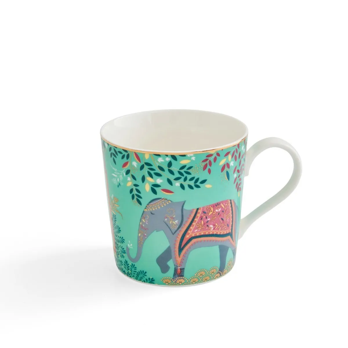 Portmeirion Sara Miller London India Elephant's Oasis Mug Sale