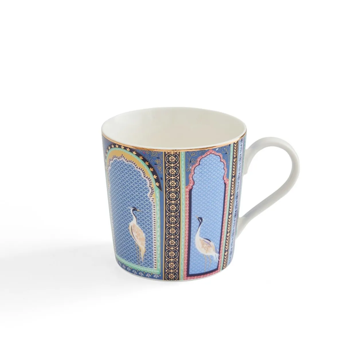 Portmeirion Sara Miller London India Lattice Windows Mug New
