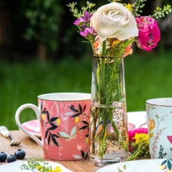 Portmeirion Sara Miller Orchard Mug, Coral Fashion