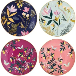 Portmeirion Sara Miller Orchard Set of 4 Cake Plates Discount