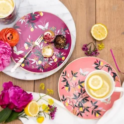 Portmeirion Sara Miller Orchard Set of 4 Cake Plates Discount