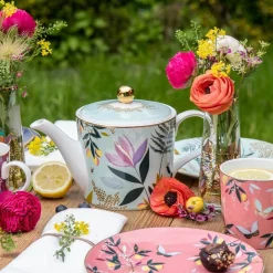 Portmeirion Sara Miller Orchard Teapot, Duck Egg Hot
