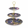 Portmeirion Sara Miller Orchard 3-Tier Cake Stand, Navy Fashion