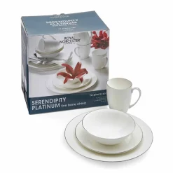 Royal Worcester Serendipity Platinum 16 Piece Dinner Set Online