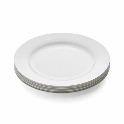 Royal Worcester Serendipity Platinum Set of 4 Dinner Plates Outlet