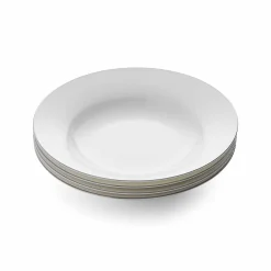 Royal Worcester Serendipity Platinum Set of 4 Soup Plates Fashion