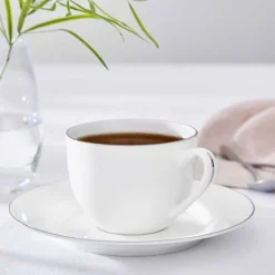 Royal Worcester Serendipity Platinum Set of 4 Teacup & Saucer Outlet