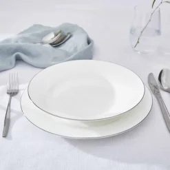 Royal Worcester Serendipity Platinum Set of 4 Soup Plates Fashion